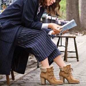 Ugg Analise Lace-Up Ankle Bootie, Chestnut US 8